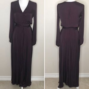 Plum Womens Long Sleeve Small Maxi Bohemian Dress